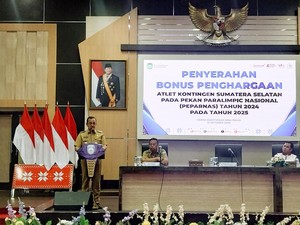 Pemprov Sumsel Beri Bonus Atlet Berprestasi di Peparnas XVII 2024