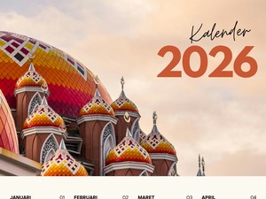 Daftar Tanggal Merah Kalender 2026 Lengkap Cuti Bersama, Ada 9 Long Weekend!