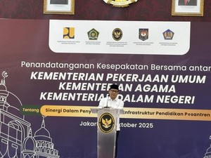 Cak Imin Ungkap Arahan Prabowo soal Perbaikan Bangunan Ponpes