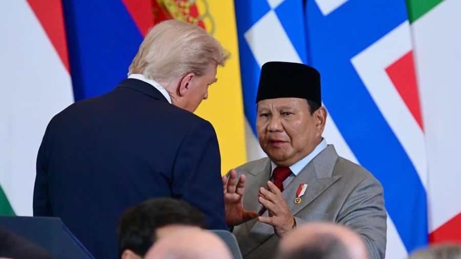 Presiden Republik Indonesia Prabowo Subianto menghadiri Konferensi Tingkat Tinggi (KTT) Perdamaian Sharm El-Sheikh yang digelar di International Congress Centre, Mesir, pada Senin (13/10/2025). (Dok. BPMI Sekretariat Presiden)