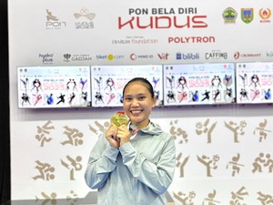 Kontingen Garbha Presisi Polri Borong Medali di PON Bela Diri 2025