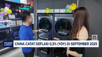 Video: China Catat Deflasi 0,3% (YoY) di September 2025