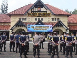 Kapolresta Serang Kota Kumpulkan Pak Bhabin, Ingatkan Jaga Kamtibmas