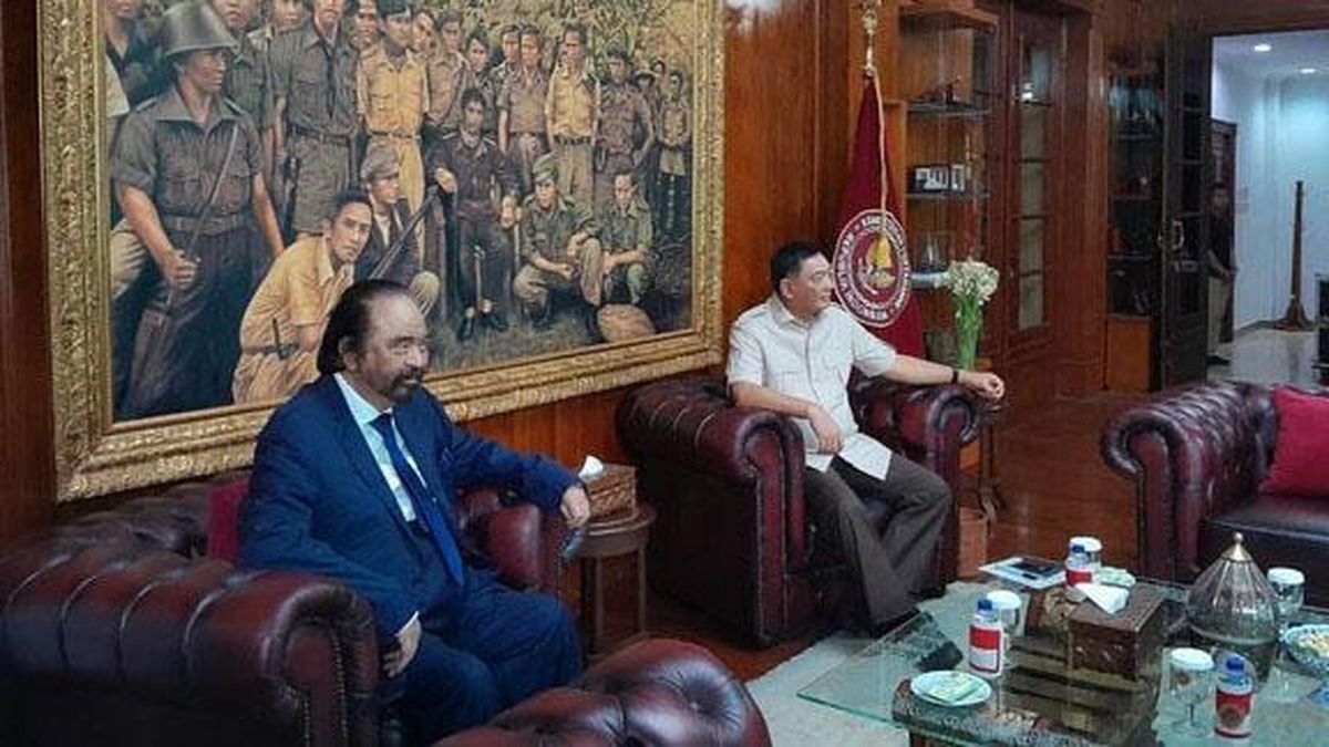 Menhan Sjafrie Temui Surya Paloh di Kemhan, Diskusi dari Hati ke Hati