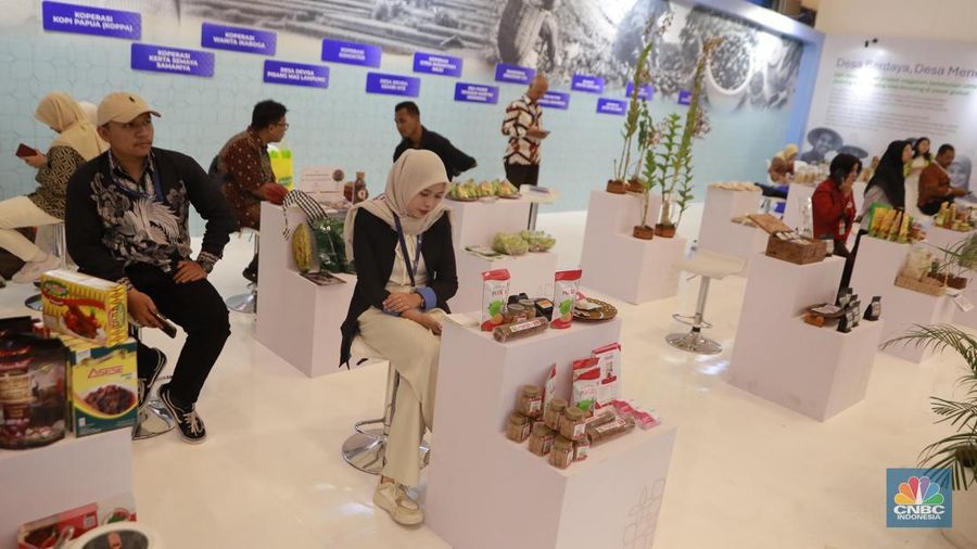 Suasana Trade Expo Indonesia ke-40 di Indonesia Convention Exhibition (ICE), Bumi Serpong Damai (BSD), Kabupaten Tangerang, Banten, Rabu, (15/10/2025). (CNBC Indonesia/Muhammad Sabki)