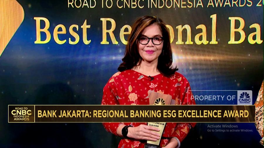 Bank Jakarta Raih Penghargaan Regional Bank ESG Excellence Award (CNBC Indonesia TV)