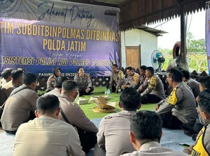 Polda Jatim Beri Asistensi Kampung Tangguh Semeru di Wonorejo Pasuruan