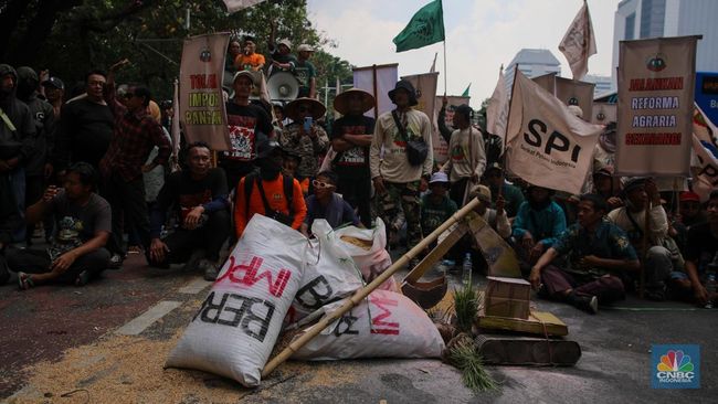 Petani Demo Teriak Kelaparan di RI-Tunjuk Penyebabnya, Ini Tuntutannya