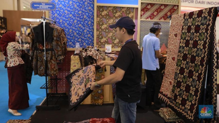 UMKM binaan Pertamina di ajang Trade Expo Indonesia (TEI) 2025  di ICE BSD City, Tangerang, Kamis, (16/10/2025). (CNBC Indonesia/Muhammad Sabki)