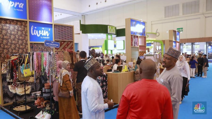 UMKM binaan Pertamina di ajang Trade Expo Indonesia (TEI) 2025 di ICE BSD City, Tangerang, Kamis, (16/10/2025). UMKM binaan Pertamina di ajang Trade Expo Indonesia (TEI) 2025 di ICE BSD City, Tangerang, Kamis, (16/10/2025). (CNBC Indonesia/Muhammad Sabki)