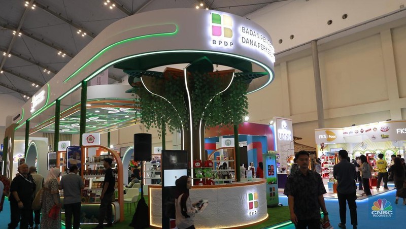 UMKM binaan Pertamina di ajang Trade Expo Indonesia (TEI) 2025  di ICE BSD City, Tangerang, Kamis, (16/10/2025). (CNBC Indonesia/Muhammad Sabki)