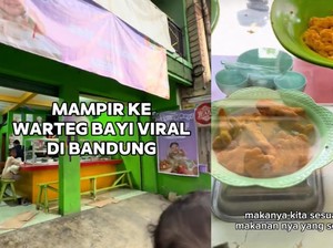 Warteg Bayi di Bandung, Cuci Piring Sendiri Dapat Squishy