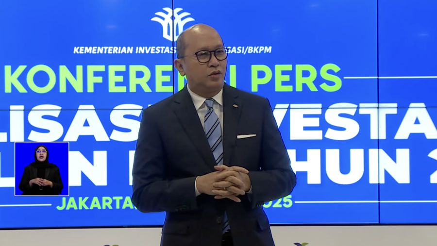 Konferensi Pers Realisasi Investasi TW III Tahun 2025. (Tangkapan layar youtube BKPM) Konferensi Pers Realisasi Investasi TW III Tahun 2025. (Tangkapan layar youtube BKPM)