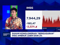 Video: Saham Konglomerasi Berguguran, IHSG Ambruk Makin Dalam