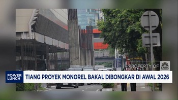 Video: Tiang Proyek Monorel Jakarta Bakal Dibongkar di Awal 2026