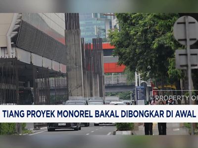 Video: Tiang Proyek Monorel Jakarta Bakal Dibongkar di Awal 2026