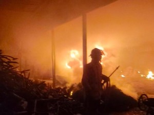 Gudang Produksi Basreng di Tasikmalaya Terbakar