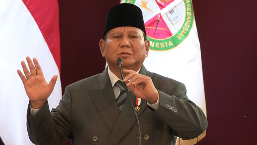 Presiden Prabowo Subianto. (YouTube/UKRI TV)