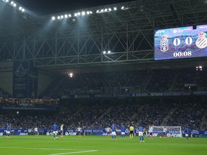 Pemain Oviedo Vs Espanyol Mematung Protes LaLiga soal Villarreal vs Barca