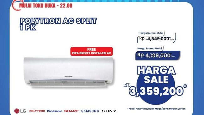 Barang Elektronik Banting Harga di Transmart Full Day Sale