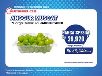 Anggur Muscat & Red Globe Diskon di Transmart