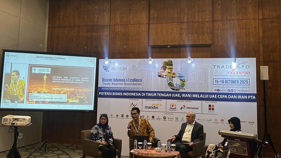 Indonesia's Business Potentials in the Middle East (UAE, Iran) through UAE CEPA and Iran PTA, dikutip Minggu (19/10/2025)/Elga Nurmutia