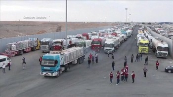 Video: Jalur Ditutup Israel, Truk Bantuan Gaza Tersendat di Mesir