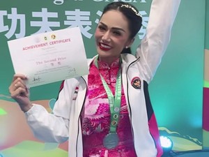 Video: Prestasi Medali Silver Kris Dayanti di World Kungfu Championship 2025