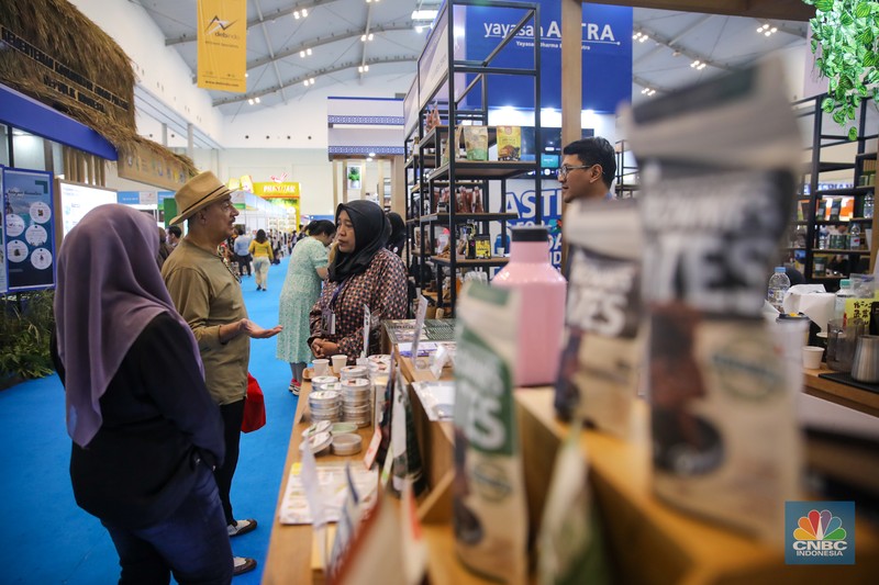 Menteri Perdagangan Budi Santoso menyampaikan pemaparan saat Closing Ceremony Trade Expo Indonesia (TEI) 2025 di ICE BSD, Kabupaten Tangerang, Minggu (19/10/2025). (CNBC Indonesia/Faisal Rahman) Menteri Perdagangan Budi Santoso menyampaikan pemaparan saat Closing Ceremony Trade Expo Indonesia (TEI) 2025 di ICE BSD, Kabupaten Tangerang, Minggu (19/10/2025). (CNBC Indonesia/Faisal Rahman)