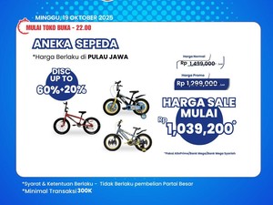 Cuma di Transmart Ful Day Sale, Beli Sepeda Dapat Diskon Segede Ini