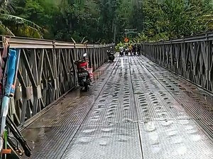 Sering Makan Korban, Jembatan Bailey Palabuhanratu-Ciemas Dikeluhkan Warga