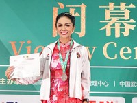 Krisdayanti Raih Medali Perak di Kejuaraan Dunia Wushu di China