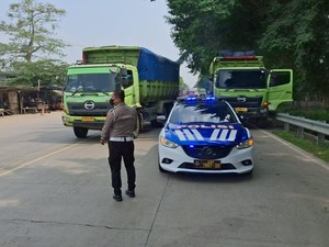 Dishub Banten Bangun Posko Tindak Truk Tambang Langgar Jam Operasional