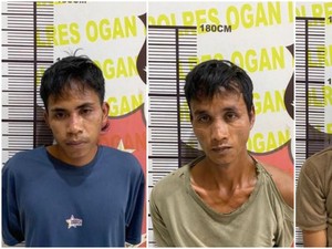 Tampang 3 Pembunuh yang Bakar Asril hingga Tewas dalam Tronton di Ogan Ilir