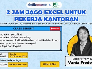 Waktunya Kerja Lebih Produktif! Kuasai Excel Dalam 2 Jam Bareng detikcourse
