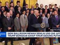 Video: Demi Ballroom Mewah, Trump Bongkar Sayap Timur Gedung Putih