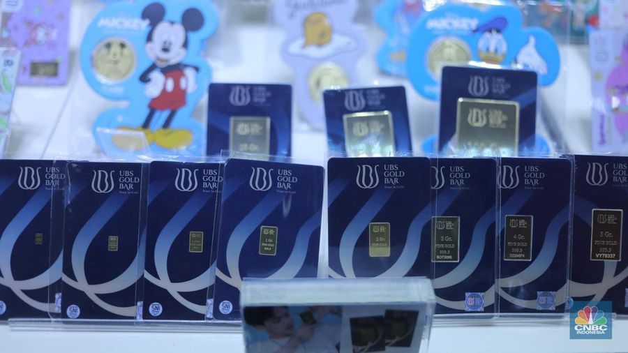 Penjualan emas UBS Gold di gerai kawasan Jakarta, Selasa (21/10/2025). (CNBC Indonesia/Tri Susilo) Penjualan emas UBS Gold di gerai kawasan Jakarta, Selasa (21/10/2025). (CNBC Indonesia/Tri Susilo)