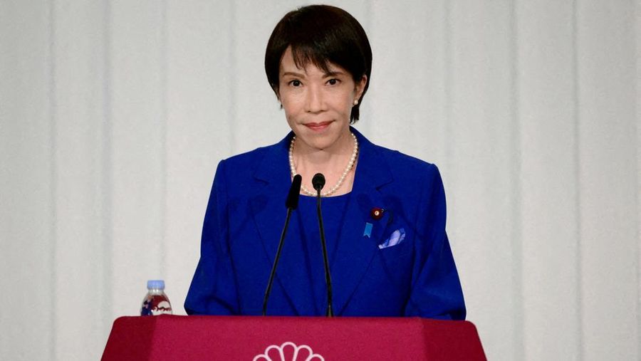 Sanae Takaichi, pemimpin baru partai berkuasa Jepang, Partai Demokrat Liberal (LDP), menghadiri konferensi pers setelah pemilihan presiden LDP di Tokyo pada 4 Oktober 2025. (Yuichi Yamazaki/Pool via REUTERS/File Photo)