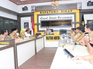 Kapolres Blitar Kota Ajak Kades Jaga Kamtibmas
