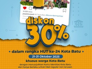 Yuk Liburan! Jatim Park Diskon 30% hingga Akhir Oktober 2025