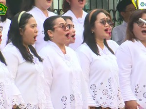 Saat Paduan Suara Kristen Nyanyikan Ya Lal Wathon di Hari Santri 2025