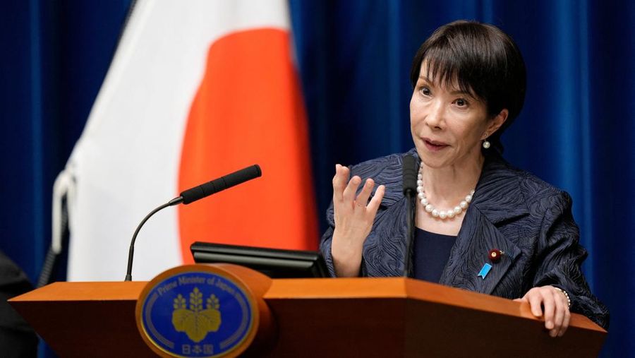 Perdana Menteri baru Jepang, Sanae Takaichi saat konferensi pers di kantor perdana menteri, Tokyo, Jepang, Selasa (21/10/2025). (Kiyoshi Ota/Pool via REUTERS) Perdana Menteri baru Jepang, Sanae Takaichi saat konferensi pers di kantor perdana menteri, Tokyo, Jepang, Selasa (21/10/2025). (Kiyoshi Ota/Pool via REUTERS)