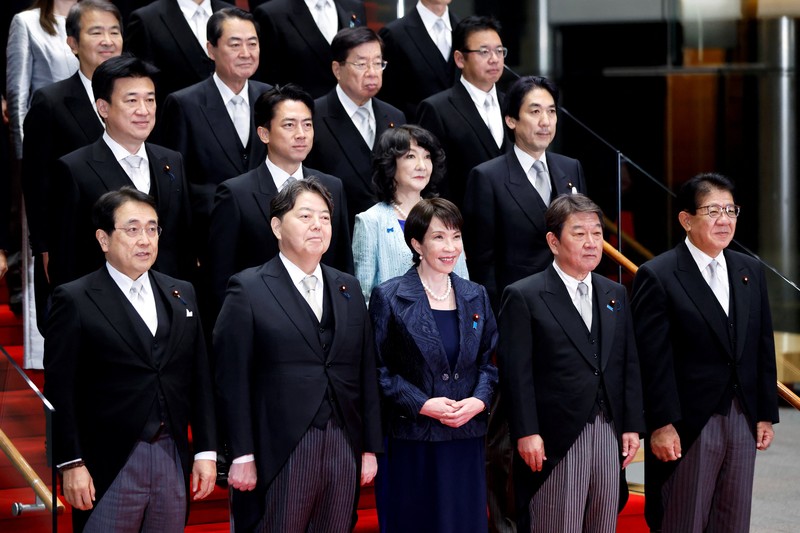 Perdana Menteri baru Jepang, Sanae Takaichi saat konferensi pers di kantor perdana menteri, Tokyo, Jepang, Selasa (21/10/2025). (Kiyoshi Ota/Pool via REUTERS) Perdana Menteri baru Jepang, Sanae Takaichi saat konferensi pers di kantor perdana menteri, Tokyo, Jepang, Selasa (21/10/2025). (Kiyoshi Ota/Pool via REUTERS)