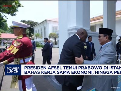Video: Prabowo Sambut Presiden Afrikas Selatan di Istana Negara