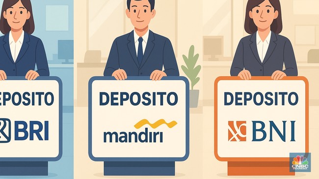 Daftar Bunga Deposito Terbaru BRI, Mandiri dan BNI per 26 Februari 2026