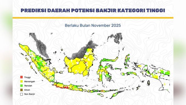 Hujan Lebat Mulai Landa RI, BMKG Ingatkan Wilayah Ini Siaga I Banjir