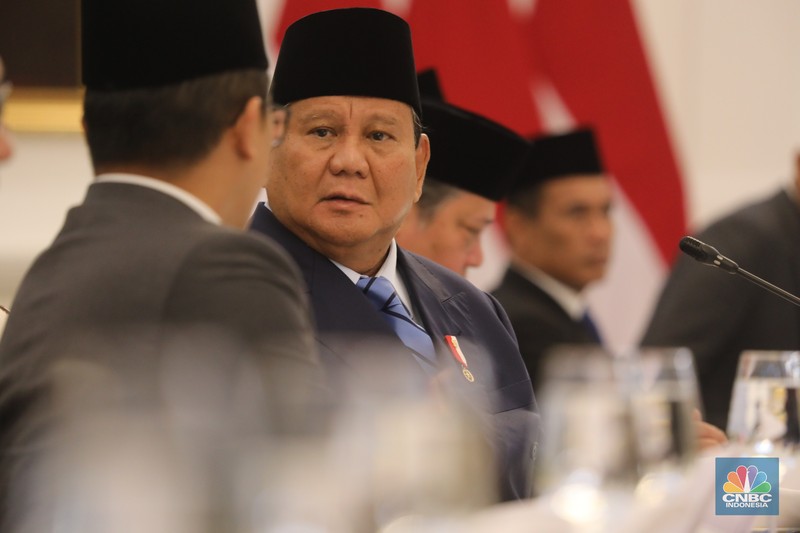 Presiden Prabowo Subianto saat melakukan pertemuan bilateral dengan Presiden Brasil Luiz Inácio Lula da Silva di Istana Merdeka, Jakarta, Kamis (23/10/2025). (CNBC Indonesia/Tri Susilo) Presiden Prabowo Subianto saat melakukan pertemuan bilateral dengan Presiden Brasil Luiz Inácio Lula da Silva di Istana Merdeka, Jakarta, Kamis (23/10/2025). (CNBC Indonesia/Tri Susilo)
