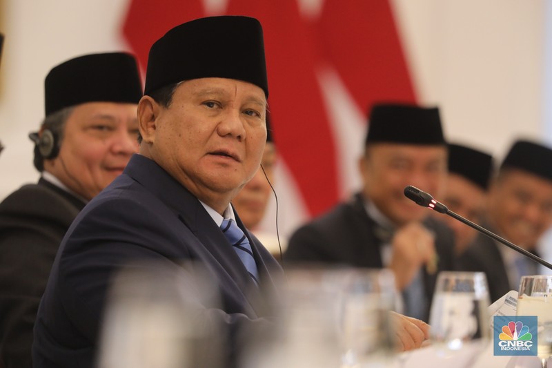 Presiden Prabowo Subianto saat melakukan pertemuan bilateral dengan Presiden Brasil Luiz Inácio Lula da Silva di Istana Merdeka, Jakarta, Kamis (23/10/2025). (CNBC Indonesia/Tri Susilo) Presiden Prabowo Subianto saat melakukan pertemuan bilateral dengan Presiden Brasil Luiz Inácio Lula da Silva di Istana Merdeka, Jakarta, Kamis (23/10/2025). (CNBC Indonesia/Tri Susilo)