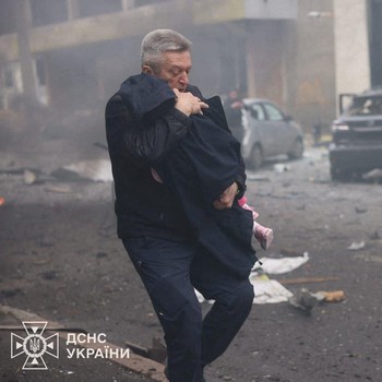 Penampakan Serangan Drone Rusia Hantam TK Ukraina, Makan Korban Jiwa