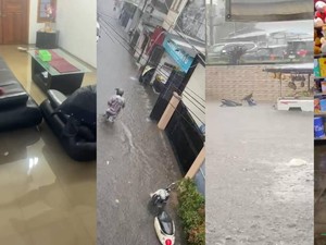 Hujan Deras Guyur Lembang, Air Masuk ke Toko dan Rumah Warga